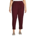 thumbnail image 1 of Just My Size Women's Plus Size Corduroy Pull-On Pants with Pockets, 1 of 6