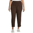 thumbnail image 1 of Just My Size Women's Plus Size Corduroy Pull-On Pants with Pockets, 1 of 6