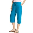 thumbnail image 1 of Just My Size Women's Plus Size French Terry Pocket Capri, 1 of 3