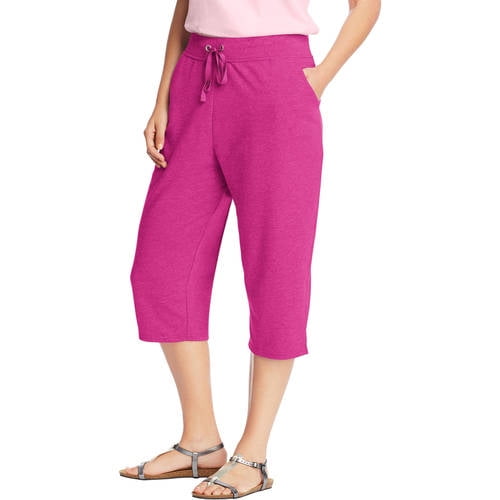 Just My Size Women's Plus Size French Terry Pocket Capri