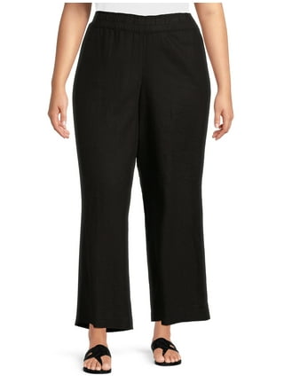 Just My Size Women's Plus Size Tummy Control Pull-On Dress Pants