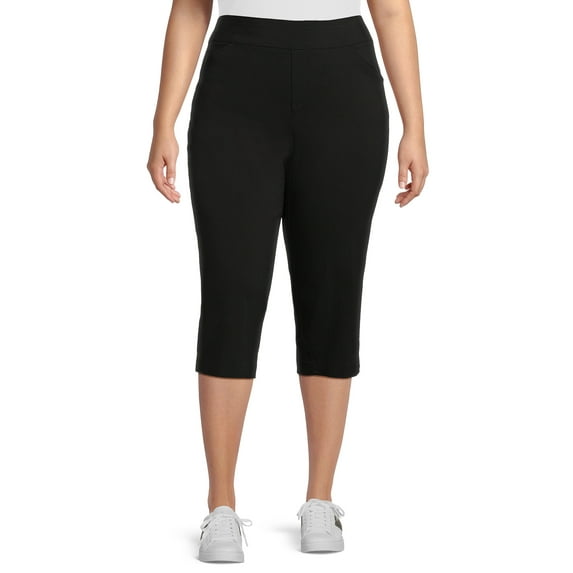 JMS Just My Size by Hanes Women’s Plus Size Millennium Capri Pants, Sizes 1X-4X