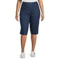 thumbnail image 1 of Just My Size Women's Plus Size Pull On 2 Pocket Stretch Capri, Sizes 0X-4X, 1 of 4
