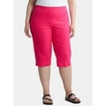 thumbnail image 1 of JMS Just My Size by Hanes Women's Plus Size Pull On 2 Pocket Stretch Capri, Sizes 0X-4X, 1 of 3