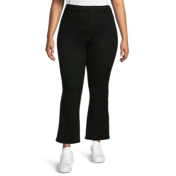 JMS Just My Size by Hanes Women’s Plus Size Pull-On Stretch Denim Bootcut Jeggings