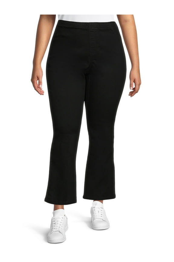 JMS Just My Size by Hanes Women’s Plus Size Pull-On Stretch Denim Bootcut Jeggings