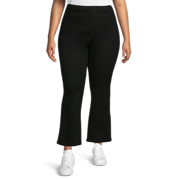 JMS Just My Size by Hanes Women’s Plus Size Pull-On Stretch Denim Bootcut Jeggings