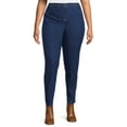 thumbnail image 1 of JMS Just My Size by Hanes Women's Plus Size Pull On Stretch Denim Jeggings, 1 of 6