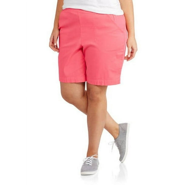 Just My Size Women's Plus-Size Pull-On Stretch Denim Shorts - Walmart.com