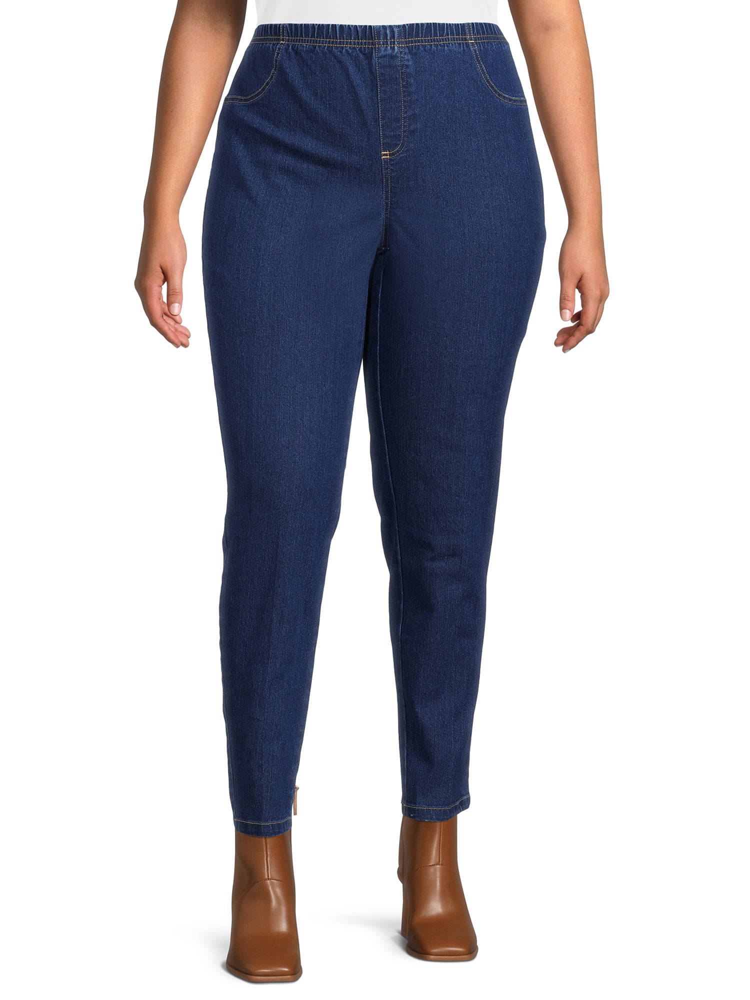 Just My Size Women's Plus Size Pull-On Stretch Jeggings - Walmart.com