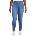 thumbnail image 1 of JMS Just My Size by Hanes Women's Plus Size Pull-On Stretch Jeggings, Sizes 0X-4X, Regular and Petite, 1 of 5