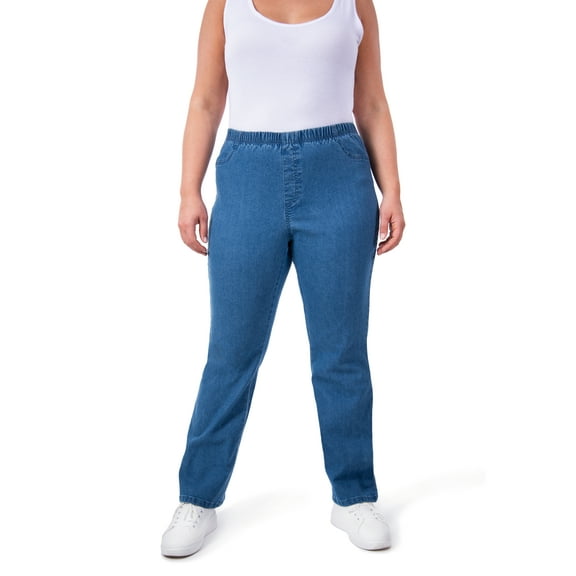 JMS Just My Size by Hanes Women's Plus Size Pull-On Stretch Jeggings, Sizes 0X-4X, Regular and Petite