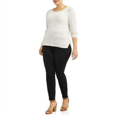 JMS Just My Size by Hanes Women's Plus Size Pull-On Stretch Jeggings, Sizes 0X-4X, Regular and Petite