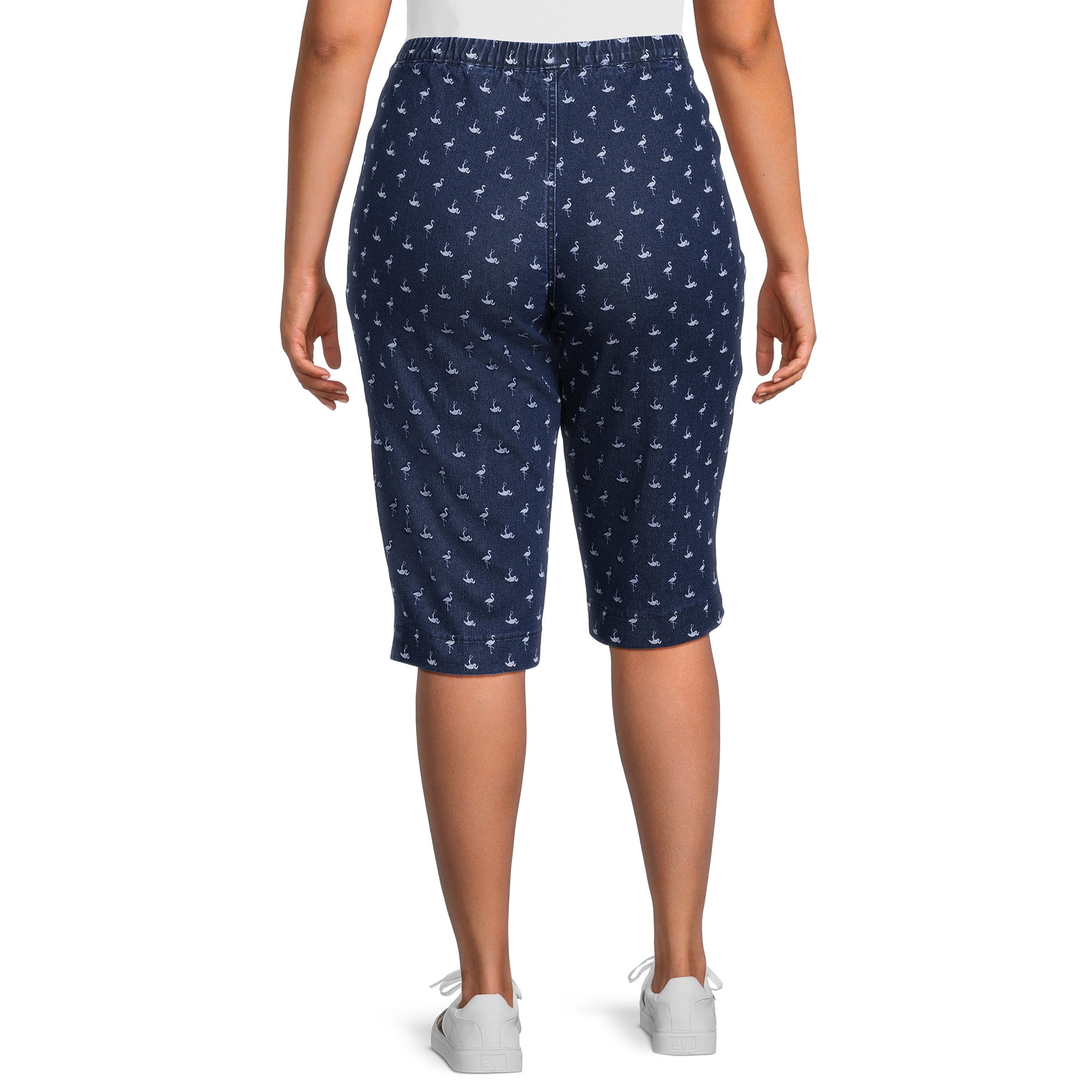 Just My Size Women's Plus Size Pull on 2 Pocket Capri - Walmart.com