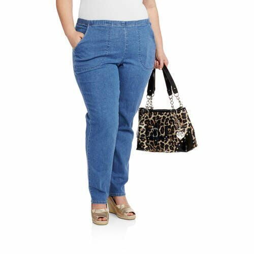 Just My Size Pull on Stretch Woven Pants (Women's)