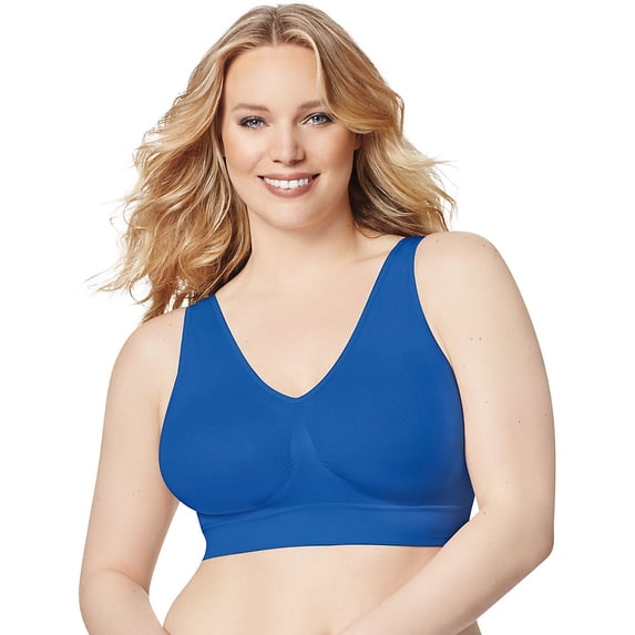 Just My Size Women's Plus Size Pure Comfort Seamless Wire-Free Bra, Style 1263