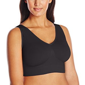 MJJAOQYF Women's Full Figure Plus Size Get Cozy Pullover Comfort Flex Fit  Invisibles Comfort Seamless Wirefree Lightly Bra Size M-7XL,Black,M :  : Fashion