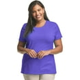 thumbnail image 1 of Hanes Just My Size Women’s Cotton Crewneck T-Shirt (Plus ) Petal Purple 1X, 1 of 3
