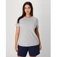 thumbnail image 1 of Hanes Just My Size Women’s Cotton Crewneck T-Shirt (Plus ) Light Steel 1X, 1 of 5