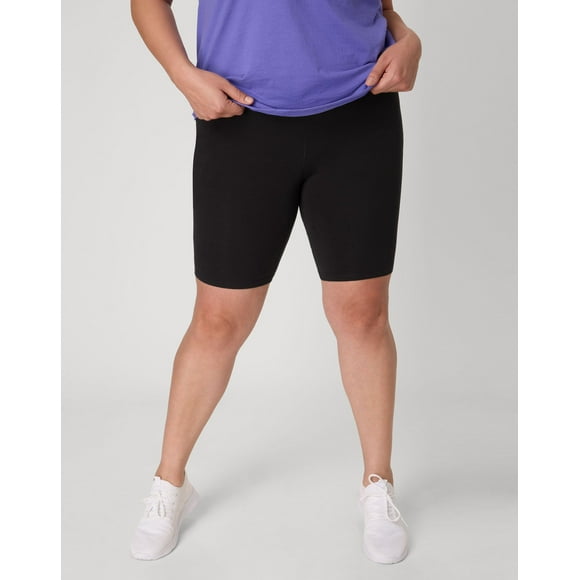 Just My Size Women's Plus Size Stretch Jersey Bike Short