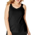 thumbnail image 1 of Just My Size Women's Plus Size Stretch Jersey Lace Trim Camisole, 1 of 2