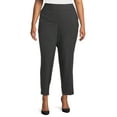 Just My Size Tummy Control Pull On Dress Pants, Women's Plus and Women