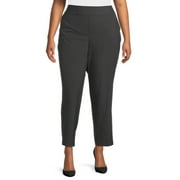 Just My Size Tummy Control Pull-On Dress Pants, Women's Plus and Women's Plus Petite, Sizes 1X-4X