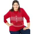 thumbnail image 1 of Just My Size Women's Plus Size Ugly Christmas Sweatshirt, 1 of 5
