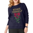 thumbnail image 1 of Just My Size Women's Plus Size Ugly Christmas Sweatshirt, 1 of 4