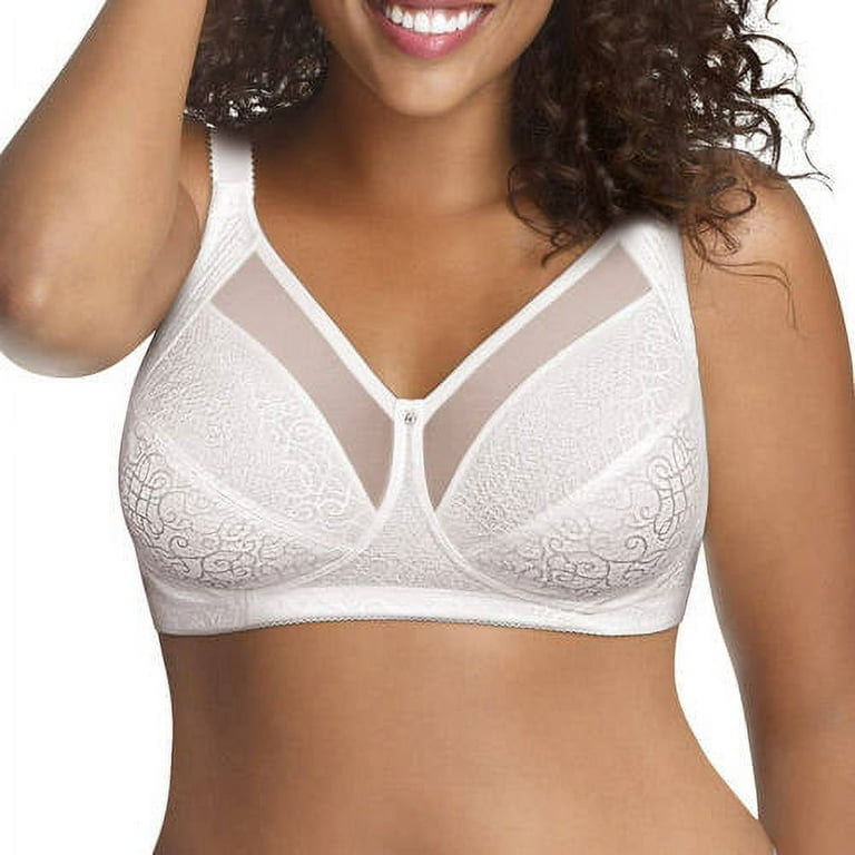 Just My Size Women's Plus Size comfort shaping jacquard wire free bra,  Style 1Q20 