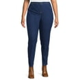 thumbnail image 1 of JMS Just My Size by Hanes Women's Plus Size Pull-On Stretch Jeggings, Sizes 0X-4X, Regular and Petite, 1 of 5