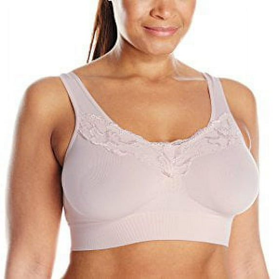 Just My Size Women's Pure Comfort Lace Plus Size Bra 1271, Warm Steel, 3X