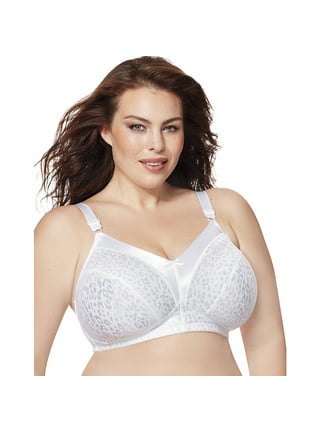 JUST MY SIZE Women's Easy On Front Close Wirefree Bra MJ1107, Nude
