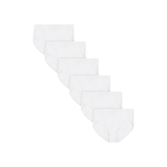 Just My Size Women's Sporty Cotton Brief Underwear, 6-Pack