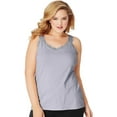 thumbnail image 1 of Just My Size Women's Stretch Jersey Lace Trim Tank, Style OJ314, 1 of 1