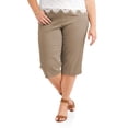 thumbnail image 1 of Just My Size Womens Plus Size 2 Pocket Pull on Capri Pant, 1 of 8