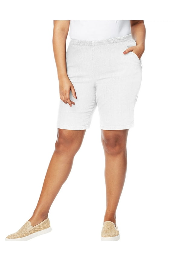 Womens Stretch Denim Pull-On, Shorts (5X)