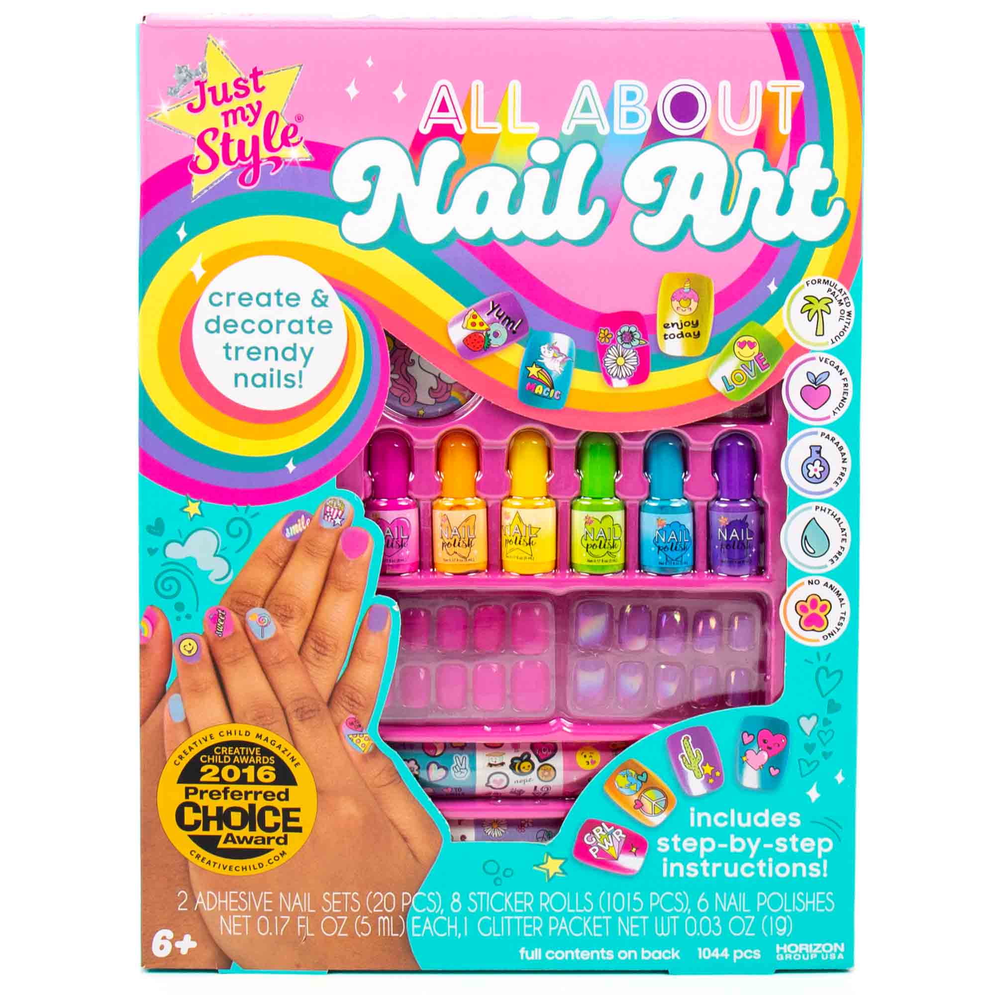 Amazon.com : Kids Nail Polish Kit for Girls Gifts- Makeup Toy Set Gel Nails  for Kids Birthday Christmas Gift for 7 8 9 10 11 12 Year Old Girl's Party  Cosmetic, Cartoon