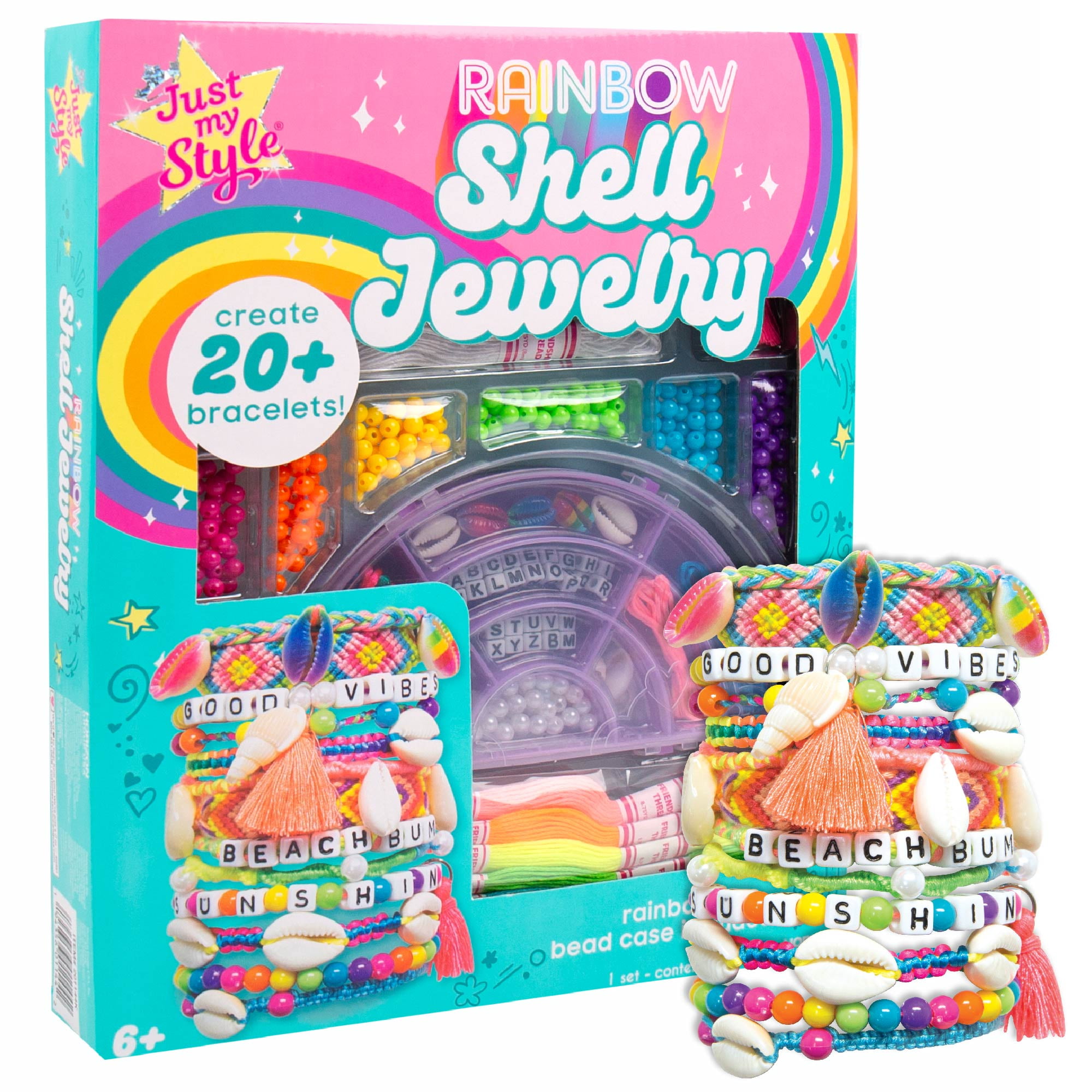 Just My Style D.I.Y. Rainbow Shell Jewelry Kit - Walmart.com