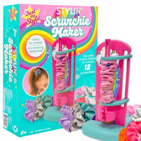 Just My Style D.I.Y. Scrunchie Maker Craft Kit, Boys and Girls, Child, Ages 6+