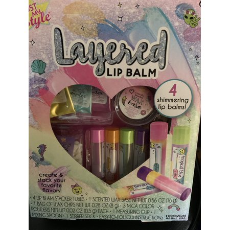 Just My Style Layered Lip Balm 4 Shimmering Lip Balms