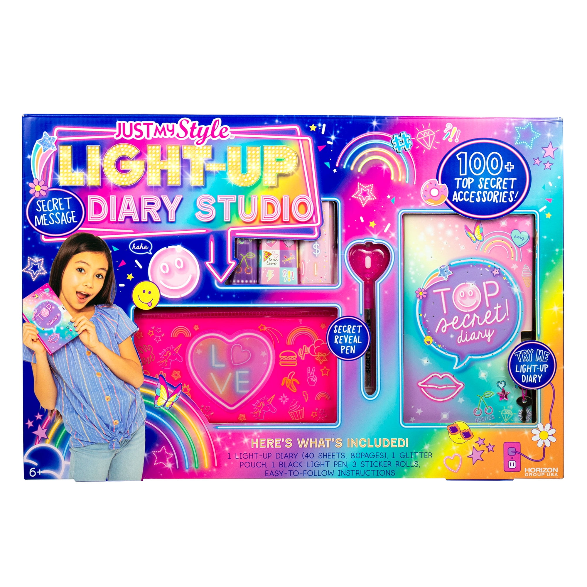 Just My Style Light-Up Diary Studio - Walmart.com
