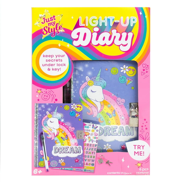 Just My Style Light up Diary, Girls, Child, Ages 6+