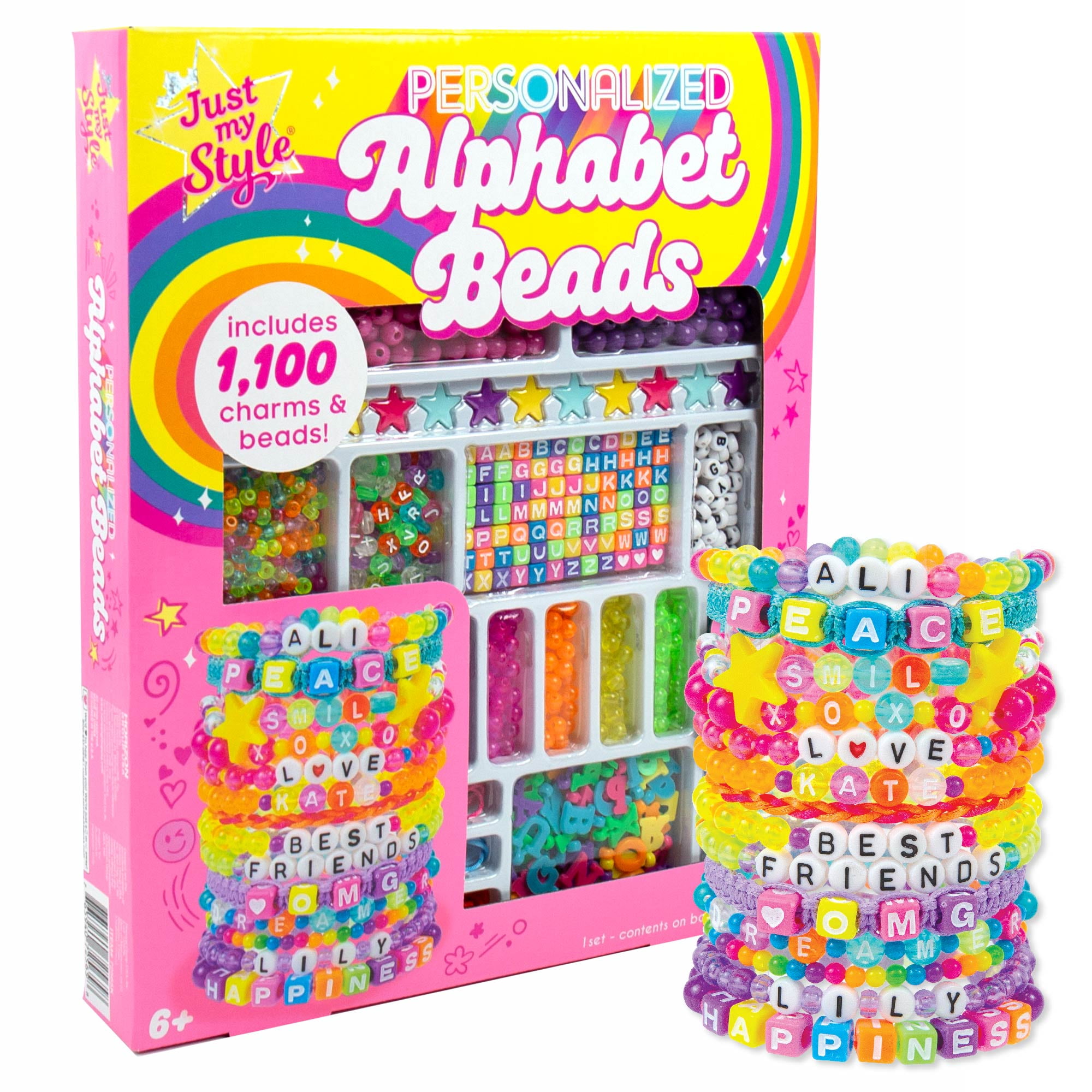 Just My Style® Personalized ABC Beads Jewelry Making Kit, Child, Ages 6+ - image 1 of 10