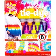 Just My Style Radical Rainbow Tie-Dye Kit by Horizon Group USA, Create 18 Projects with 8 Colors