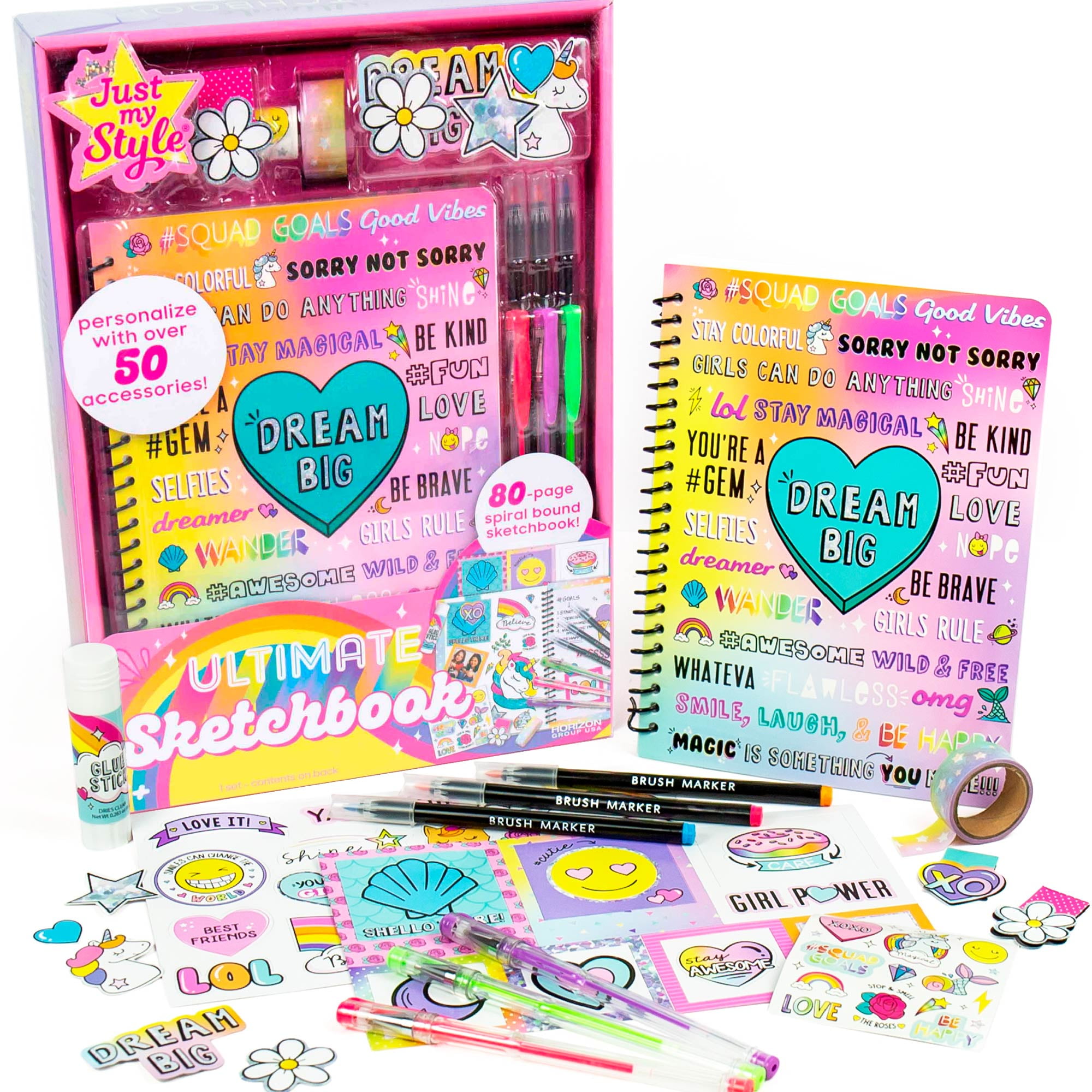 New Girl's Scrapbook Kit Great Activity Gift Squad Goals Girl Power Ages 6+