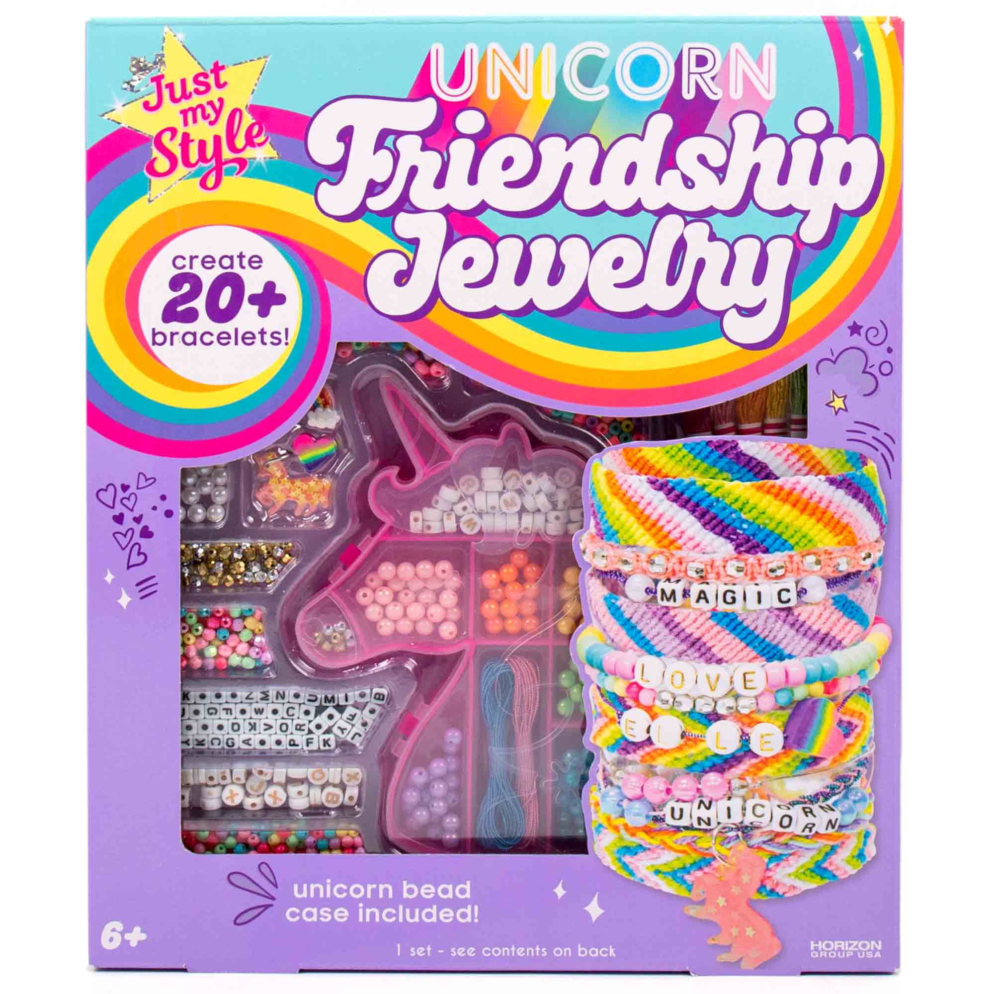 Just My Style Unicorn Friendship Bracelet Making Kit, Ages 6+