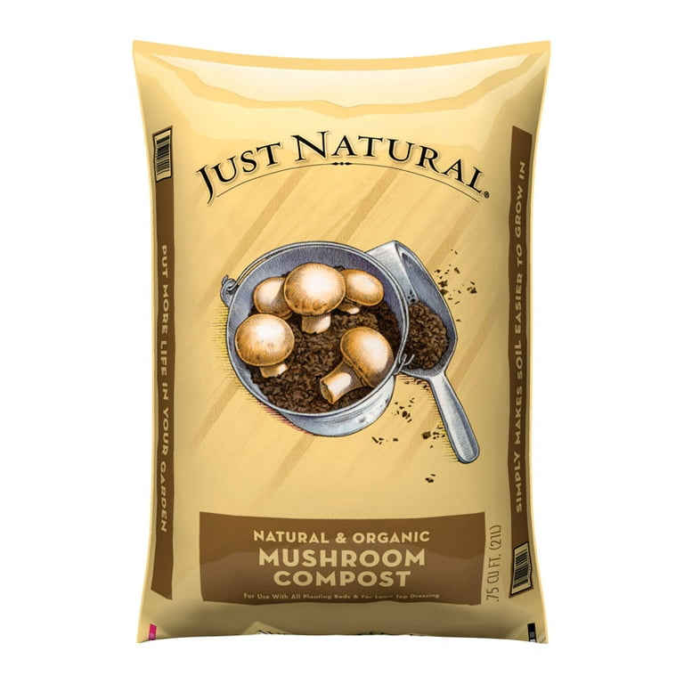 Just Natural Natural 0.75-cu ft Organic Mushroom Compost Just Natural Natural 0.75-cu ft Organic Mushroom Compost