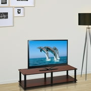 Furinno Just No - Tools Low Rise Wide TV Stand or Play Table, Black & Brown