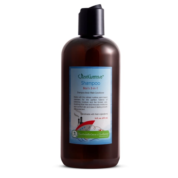 Just Nutritive 3 in 1 Kids Shampoo, Conditioner & Wash, Cleanse, Moisturize, All-Natural, 16oz